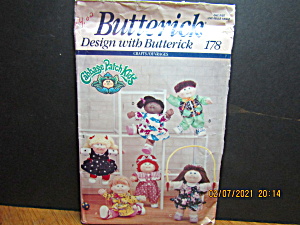 Vintage Butterick Cabbage Patch Kids Doll Pattern #178 (Image1)