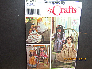 Simplicity 25 In. Stuffed Doll & Clothes Pattern #9620 (Image1)
