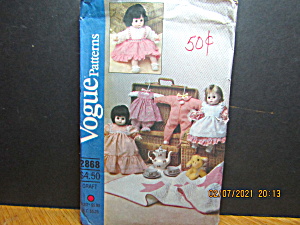 Vogue Craft Wardrobe For Baby Doll Pattern #2868 (Image1)