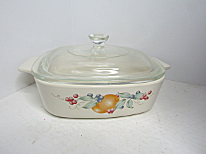 Vintage Corningware Abundance 1LCovered  Casserole Dish (Image1)
