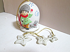 Vintage Jasco Christmas Chimes Hanging Bell  (Image1)