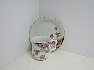 Vintage Occupied Japan Demitasse Cup and Saucer Set (Image1)