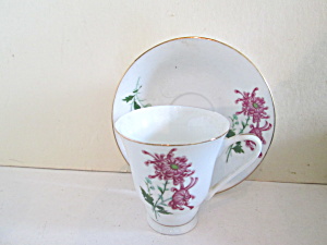 Floral Dragon Flower Design Small Cup & Saucer Set