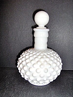 Milk Glass Hobnail Vanity Perfume Bottle by Fenton (Image1)