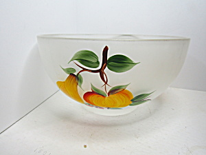 Vintage Frosted Glass Gay Fad Fruit Salad/Punch Bowl (Image1)