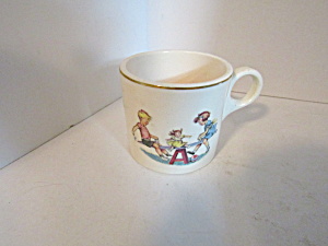 Vintage Children On Teeter-Totter  China Mug  (Image1)