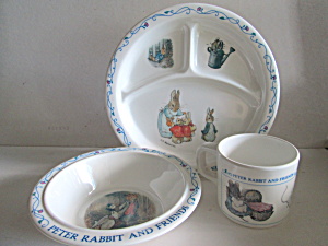 Vintage Children Dinnerware Peter Rabbit & Friends