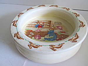 Vintage Royal Doulton BunnyKins Children's Bowl (Image1)