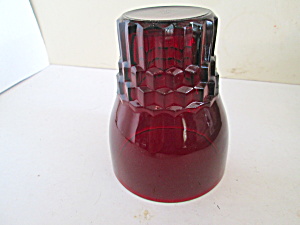 Vintage Ruby Red Drinking Glass (Image1)
