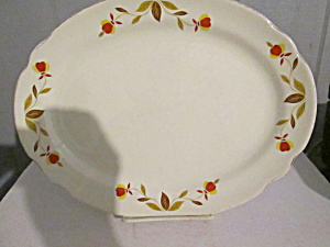 Vintage Hall Jewel Tea Autumn Leaf Large Platter