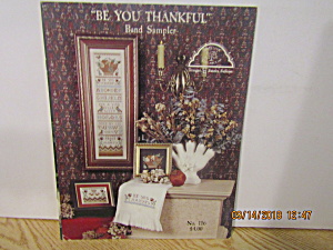 Homespun Cross Stitch Book  Be You Thankful #116 (Image1)