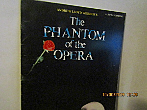 Music Book Phantom Of The Opera For Alto-sax