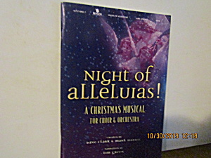 Song Book Night Of Alleluias A Christmas Musical