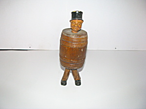 Vintage Rare 1940s Wooden Barrel Cigar Container (Image1)