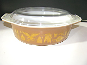 Vintage Pyrex Early American 043 1.5qt Casserole Dish (Image1)