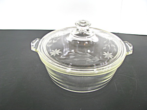 Vintage Pyrex Flame Ware 022,1.5qtCasserole Dish/Cover  (Image1)