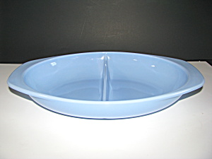 Vintage Pyrex Delphite Blue 1063 Divided Dish (Image1)