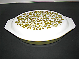 Vintage Pyrex Verde Dish with Lid (Image1)