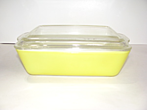 Vintage Pyrex Yellow Refrigerator Dish (Image1)