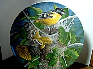 Knowles Birds Of Your Garden Plate The Baltimore Oriole
