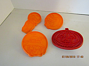 Vintage Wilton Orange/Red Halloween Small CookieCutters (Image1)