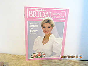 Vintage Magazine Simplicity Bridal Sewing & Crafts