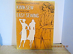 Kwik-sew Method For Easy Sewing