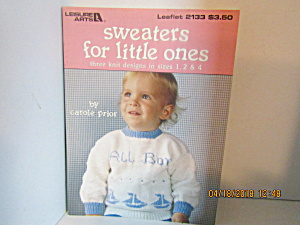 Leisure Arts Sweater's For Little Ones #2133 (Image1)