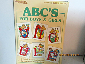 Leisure Arts Cross Stitch ABC For Girls & Boys  #2272 (Image1)