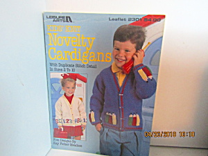 Leisure Arts Kids Knit Novelty Cardigans #2301