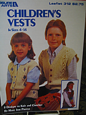 Leisure Arts Children's Vests  #312 (Image1)