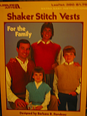 Leisure Arts Shaker Stitch Vests #390 (Image1)
