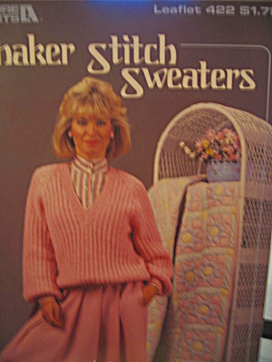 Leisure Arts Shaker Stitch Sweaters #422 (Image1)