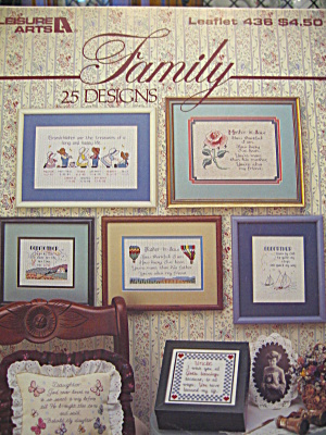 Leisure Arts Family Cross Stitch Book#436 (Image1)