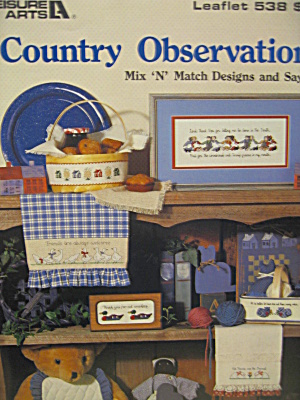 Leisure Arts Cross Stitch Country Observations #538 (Image1)