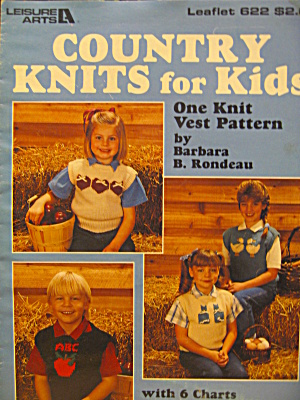 Leisure Arts Country Knits For Kids  #622 (Image1)