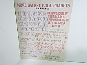 Leisure Arts Backstitch Alphabet #20 Mini Series  #705 (Image1)