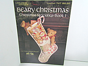Leisure Arts  Beary Christmas Stocking Book 1 #747 (Image1)