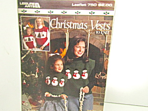 Leisure Arts  Christmas Vests To Knit  #750 (Image1)