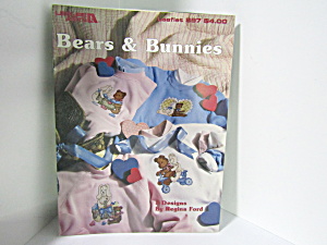 Leisure Arts Bears & Bunnies To Cross Stitch #897