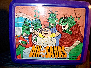 Vintage Disney Dinosuars Plastic Lunchbox (Image1)