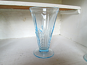 Fostoria Baroque Azure Blue Tea Goblet