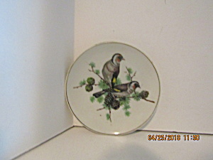 Vintage Japan Two Bird On A Limb Miniature Plate (Image1)
