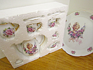 Vintage Angel Rose Miniature Tea Set (Image1)