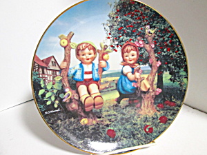 Vintage Hummel Apple Tree Boy And Girl Plate