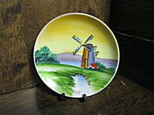 Vintage Occupied Japan Windmill Miniture Plate (Image1)