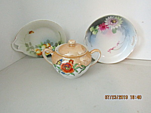 Vintage Noritake Set Covered Sugar & Two Dishes (Image1)