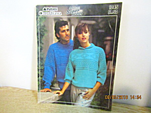 Patons Super Wool Man & Woman Sweaters #1045 (Image1)