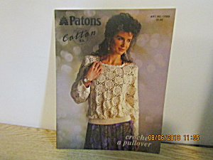Patons Women's Tops Cotton Crochet A Pullover   #17069 (Image1)