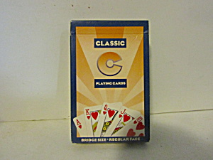 Vintage Classic Plastic Coated Bridge Playing Cards